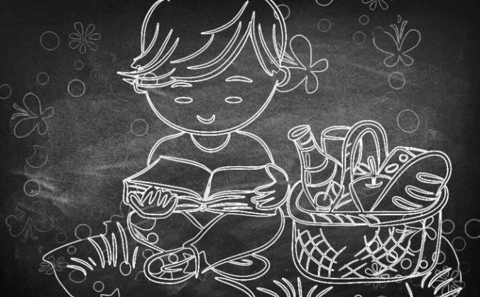 PS把卡通图片调成简约粉笔画效果