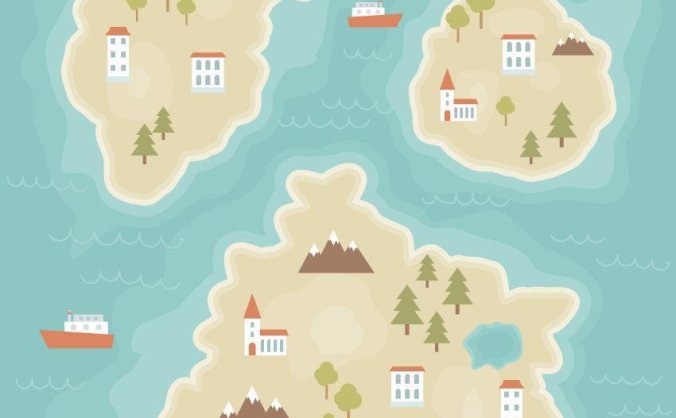 用AI绘制矢量卡通地图