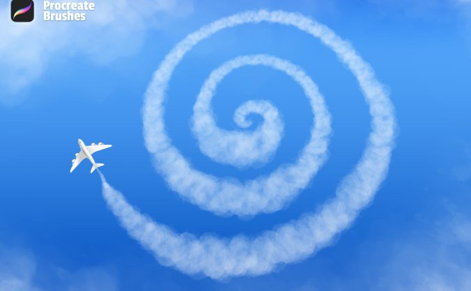 高品质的云彩云雾procreate笔刷大集合