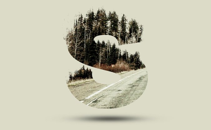 Photoshop制作树林与文字结合的创意文字效果