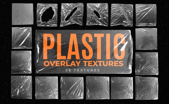 一套逼真的塑料质感背景纹理图片素材包