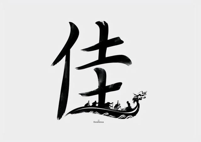 新加坡创意设计师的汉字设计，加入了图形元素