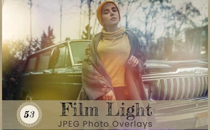 电影数字散景光效照片叠层图片素材