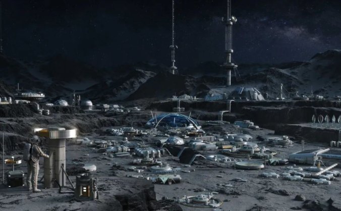 Kitbash3D–Lunar Base月球基地太空设备模型礼包