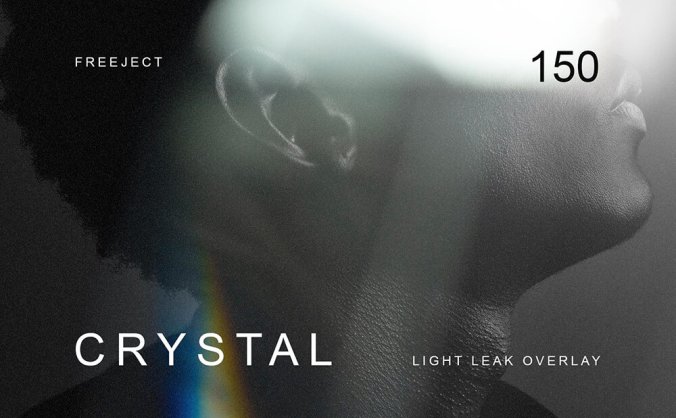 150个棱镜水晶漏光照片叠层JPG图片素材包