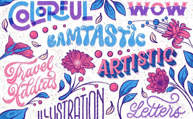 粗糙线条纹理Procreate笔刷集合