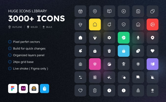 3000多个用于网站和移动APP的高质量图标素材包