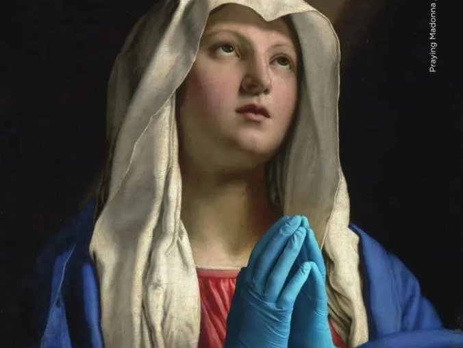 PS脑洞欣赏世界名画变防疫海报