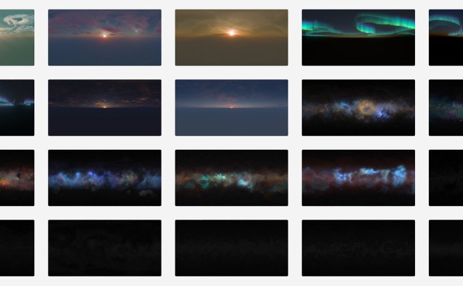 20张GSG宇宙太空HDRI合集