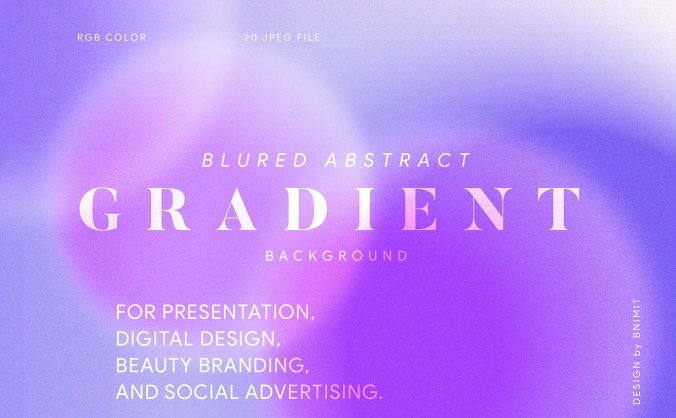 20个高品质绚丽模糊背景纹理图片素材包