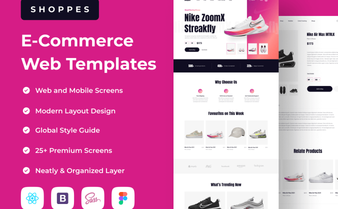 25个现代简约的电子商务Web界面模板