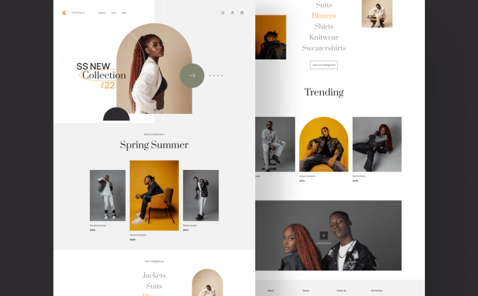 12个风格时尚的web界面素材包（Figma）