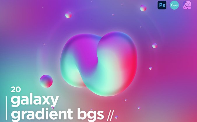 20个超酷炫银河渐变背景JPG图片素材