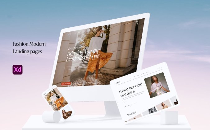 风格现代的登陆页网页Web UI模板