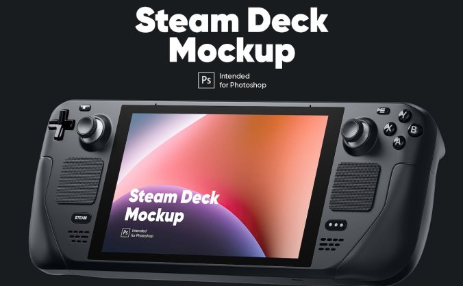 便携式游戏机街机屏幕展示PSD样机模型