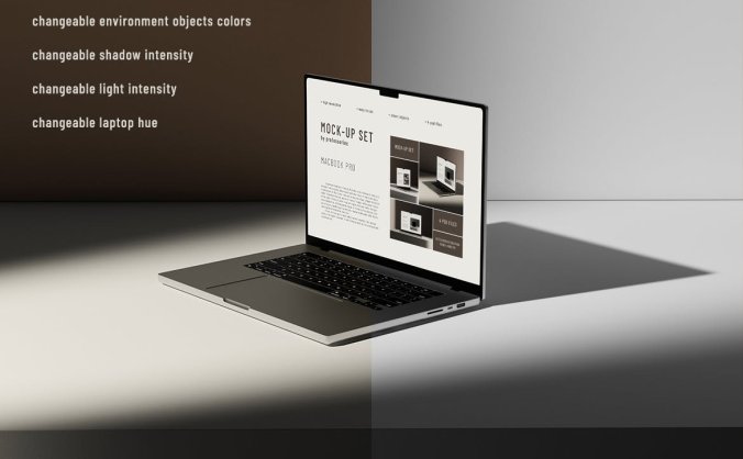 MacBook Pro笔记本电脑样机集 (PSD)
