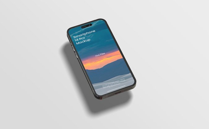 16个新款2022苹果iPhone14 Pro手机PSD样机