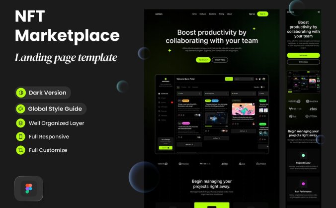 黑色登录展示交易相关网页UI模板