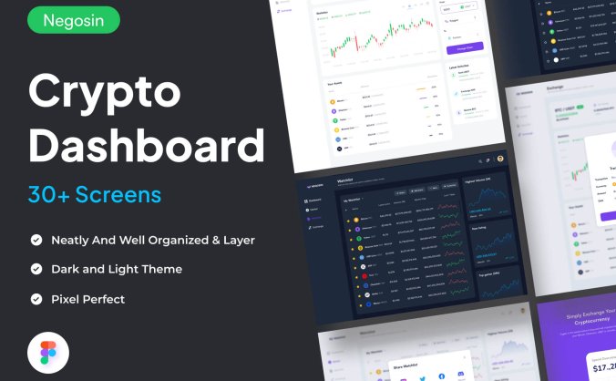 30个货币股票基金相关后台管理UI界面素材包