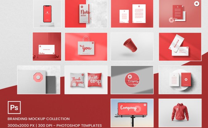 时尚高端专业的高品质品牌VI设计样机