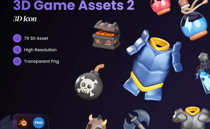 79个史诗级战争游戏主题3D模型素材包