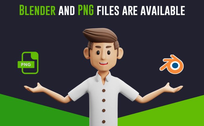19个姿势的3D小人模型素材包