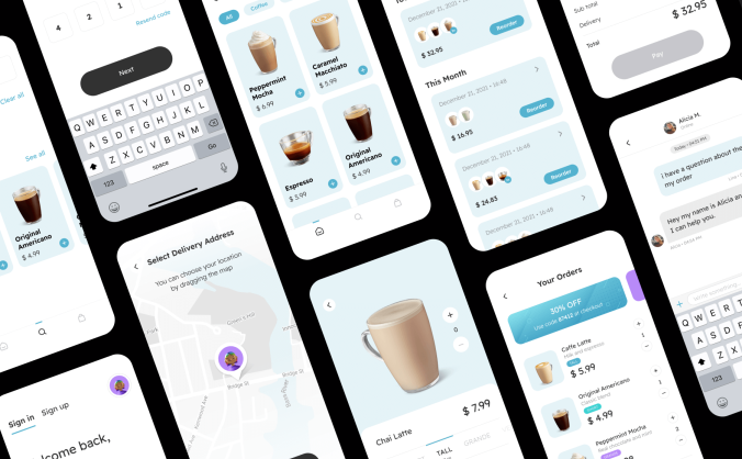 48个高质量的购物主题APP UI界面素材包