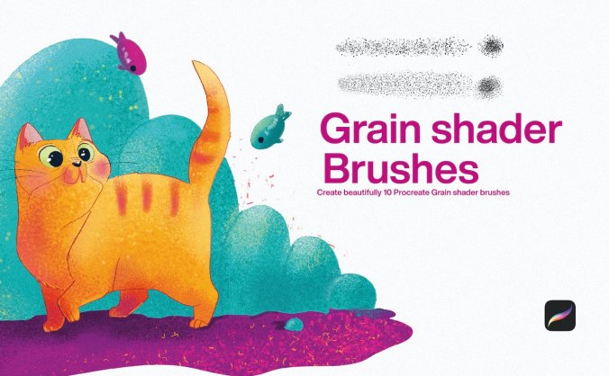 10个纹理料子效果procreate笔刷素材