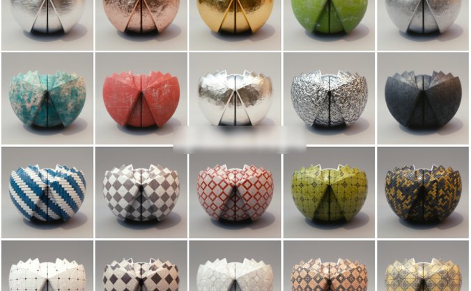 90组布料瓷砖混泥土大理石木纹4K纹理贴图素材包