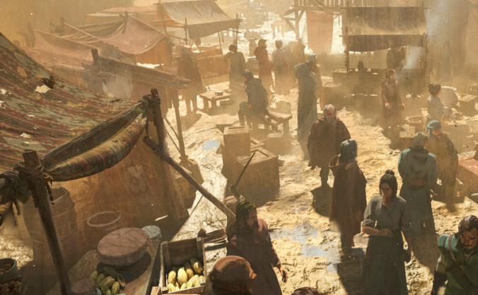 中世纪城市街道3D模型素材包