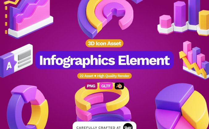 提升数据可视化效果的3D图标