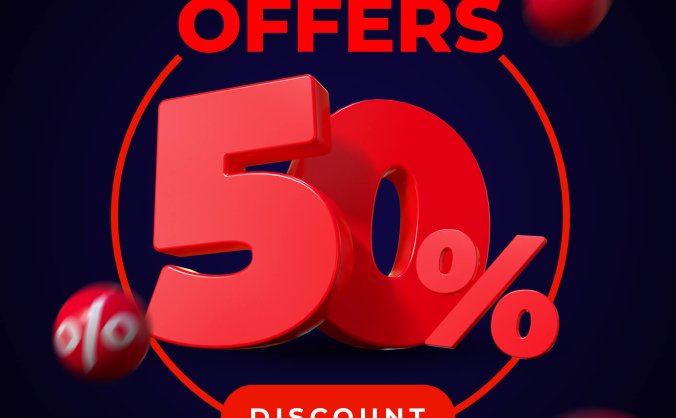 3d 渲染优惠折扣海报字体