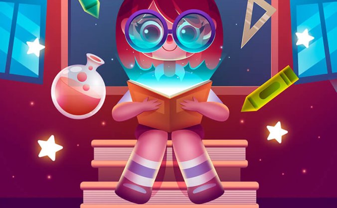 10个时尚的学习相关科技感场景海报素材(AI,EPS)