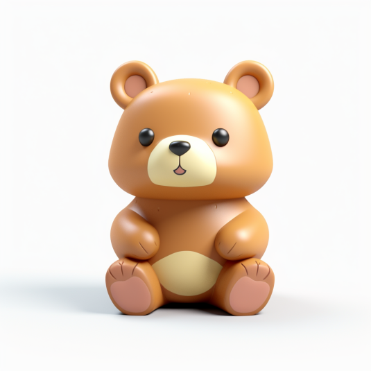 用Midjourney画了个小熊，3D动物随便画？