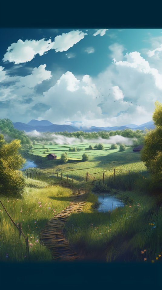 高质量的节气插画海报画面