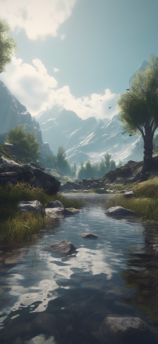 逼真宁静的风景照片效果