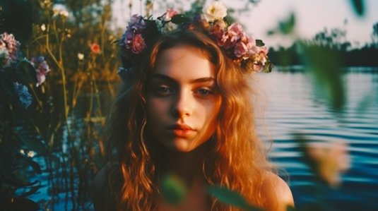 国外高级春季胶片人像摄影效果