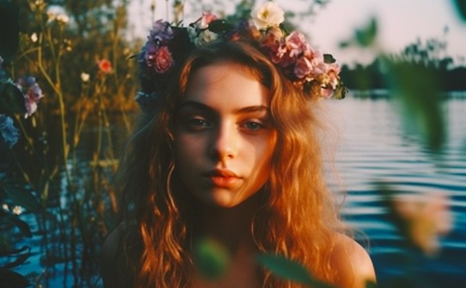 国外高级春季胶片人像摄影效果