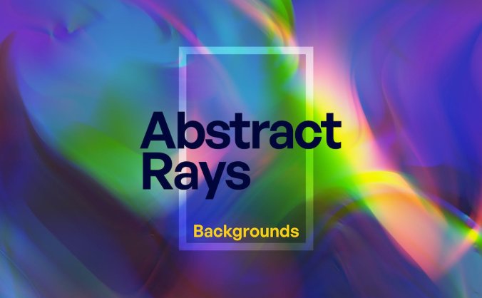 风格炫丽抽象的多色射线背景图片素材包(JPG)