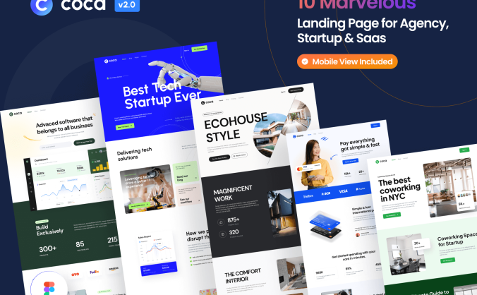 10个不同行业的网站登陆界面UI素材包（Figma）