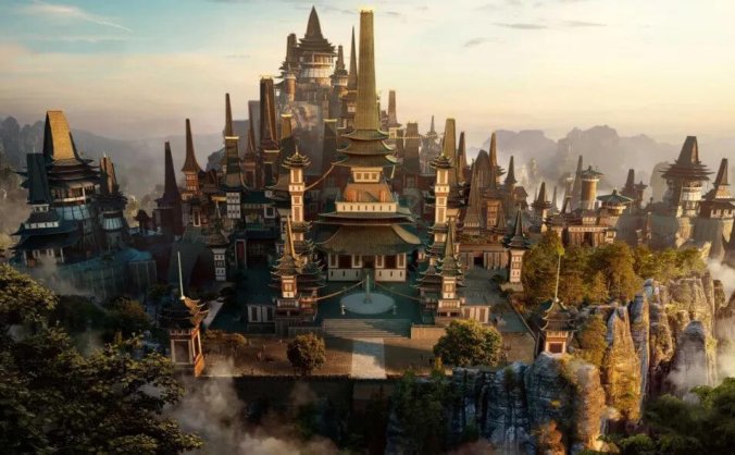 这套仙侠风的3D建筑模型素材，真的太好看了！