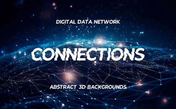 10张暗黑风格未来科技抽象3D线条图片背景素材