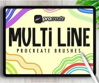 各种不同线条Procreate笔刷素材包