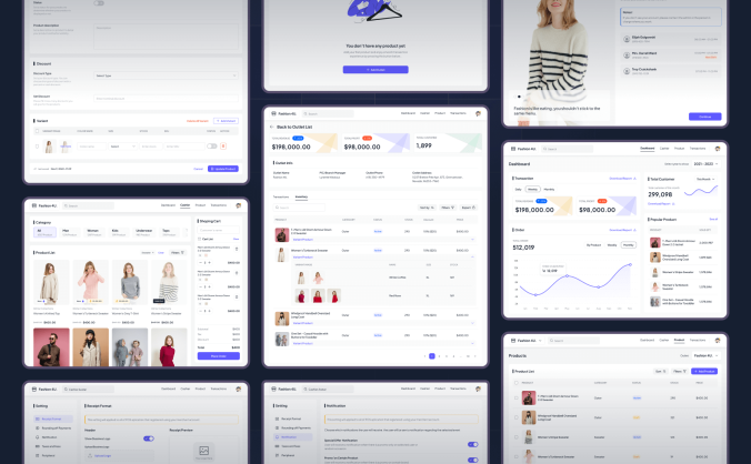 120个紫色国外电商导购主题UI界面素材包（Figma）