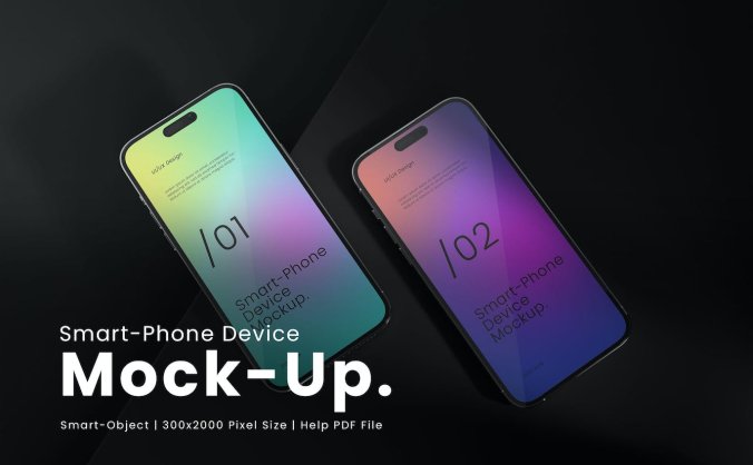 效果逼真的智能手机PSD样机素材