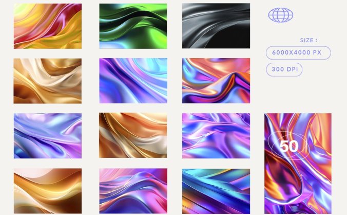 30个风格绚丽的渐变背景底纹纹理素材包