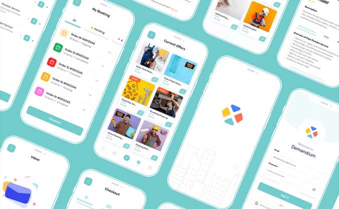 一套多功能绚丽APP UI界面素材包