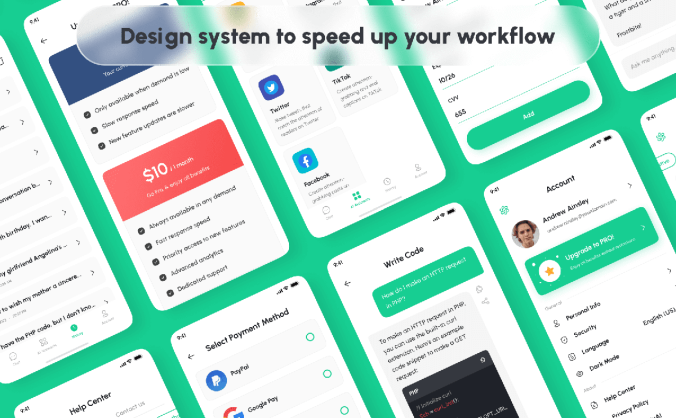 215个类似Chatgpt人工智能聊天机器人APP UI界面素材包