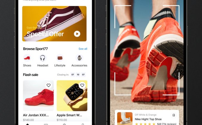 适用于电商主题的简洁大气APP UI界面素材包（Figma）