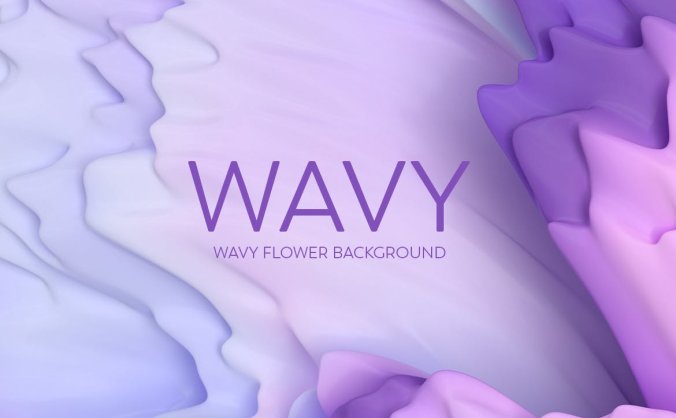 紫色梦幻波浪花背景JPG图片素材包